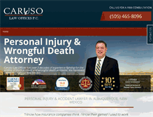 Tablet Screenshot of carusolaw.com